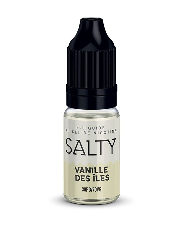 sels de nicotine vanille des iles salty savourea livré en suisse